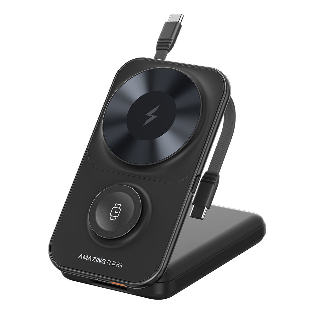 Amazingthing Thunder Pro Mag 6in1 PD22.5W Katlanabilir Standlı Kablosuz Powerbank 8000mAh Amazingthing Thunder Pro Mag 6in1 PD22.5W Katlanabilir Standlı Kablosuz Powerbank 8000mAh